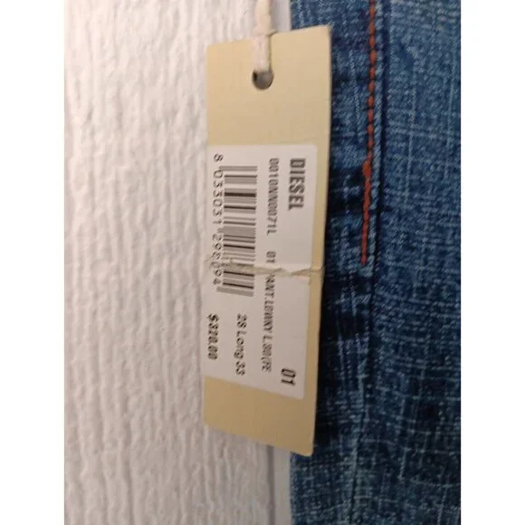 Diesel LOWKY Jeans Womens 28 x 33 Blue Denim Sequin 0071L-STRETCH $320 New - Picture 7 of 10